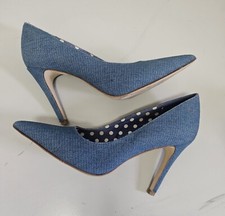 Damen Pumps High Heels Jeans