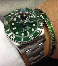 Speedometer Official in grün "Hulk" mit runder Neoprentasche ROLEX