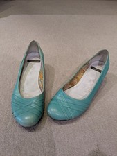Vagabond Damen Ballerinas Werfe Absatz Echtleder türkis Gr. 40