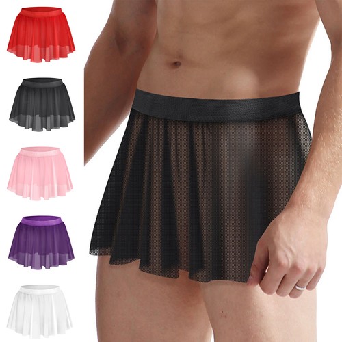 Herren transparent minirock - de,