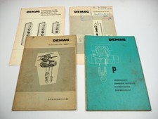 Demag Elektroseilzug Modell P Betriebsanleitung Ersatzteilliste 1960er Jahre