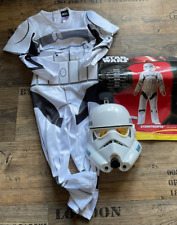 Stormtrooper Junge Star Wars Kostüm Overall & Maske Karneval Fasching Gr. 5-6 J.