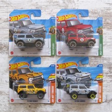 4 x Hot Wheels '21 Ford Bronco Muds Studs 1/5 & HW Hot Trucks 1/10