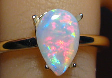 Edelstein opal ring massiv - massiv, 14