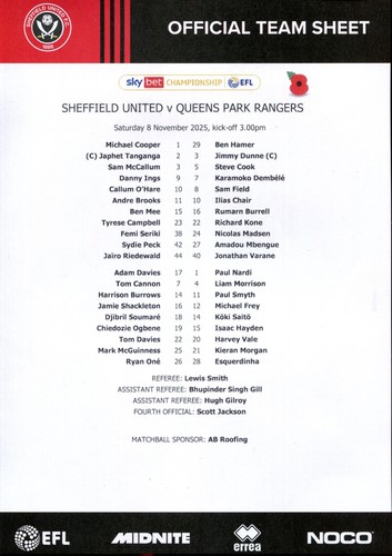 Sheffield united queens park - sheffield,