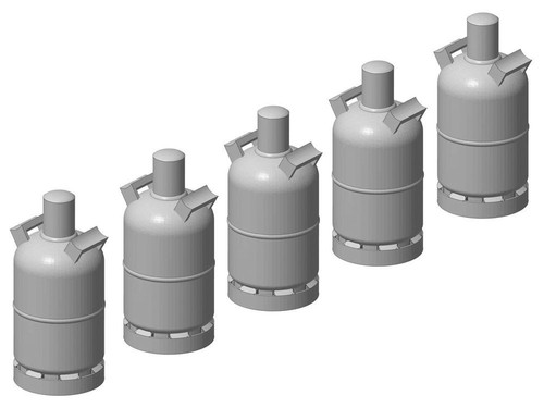 Gasflasche 5 stück - gasflasche,