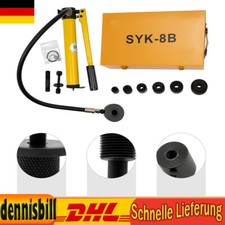 Hydraulisch Blechlocher Lochstanze Locheisen Puncher Hydraulikpumpe Set 8T