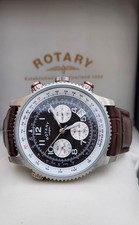 ROTARY Herrenuhr Braun Leder