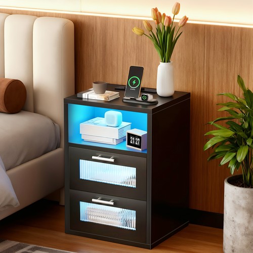 Nachtschrank mit usb - nachtschrank,