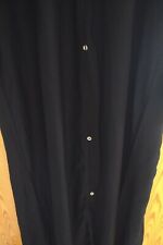 Long- Bluse CHASUBLE langer feiner Mantel Gr. L Schwarz Größe: L entspricht 44