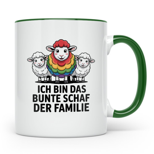 Buntes schaf tasse ich bin - schaf,