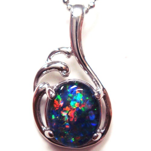 Australian opal natural black - opal,