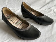 Think  Amay  Schuhe  Pumps Pantoletten mit Keilabsatz Blaugrau 37,5 Neuwertig