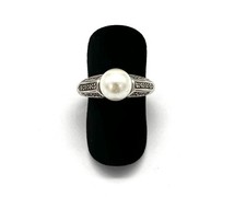 925 silberring perle - 925/-, silberring,