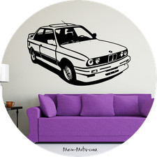 Wandtattoo bmw e30 - wandtattoo, m3