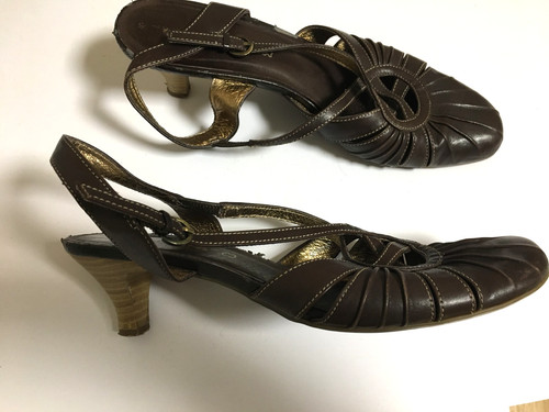 Vintage leder sandalen damen - vintage,