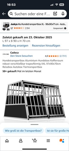 Hundebox auto alu - hundebox,