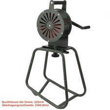 Standsirene Alarm Sirene Handsirene Kurbelsirene 125dB Manuell Sirenen Halterung