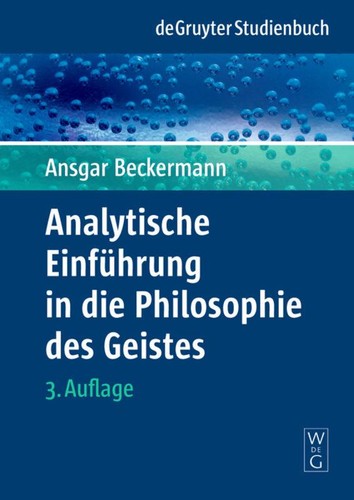 Ansgar beckermann analytische - ansgar,