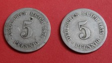 Deutsches Reich 2 x 5 Pfennig