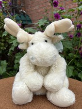 TCM Tchibo Elch Eric blaue Schleife Stofftier Kuscheltier Plüschtier 36 cm