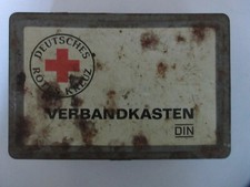Vintage Verbandkasten / Deutsches Rotes Kreuz DRK, DIN 13164, leer !!!