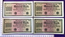 Inflation 4 x 1000 Mark Ro 75f