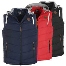 Dry Fashion Herren Weste Eutin mit Kapuze und Steppung - Leichte Steppweste