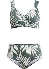 Bikinihose Gr. 46 Oliv Floral