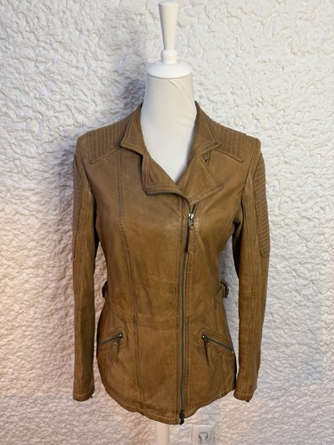 Gipsy lederjacke damen braun - lederjacke,