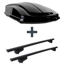 Dachbox LEVUP Space 530 Duo + Dachträger für VW Passat Variant B3/B4 3A5/35i NEU