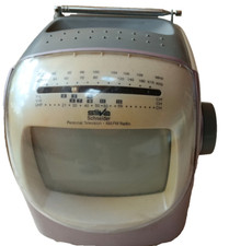 Silva portable mini TV 5,5 " gebraucht 1990er,  monochrom mit AM-FM Radio