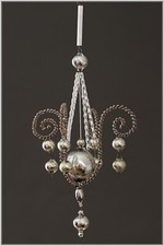 Sebnitz Viktorianischer Silber Kronleuchter Leonischer Draht Victorian Lüster