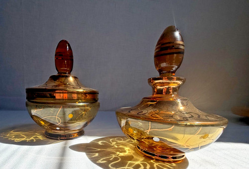 Vintage kristallglas set - vintage,