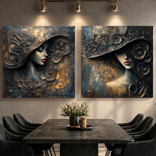 2er set frauen wandbild - 2er,