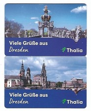 Geschenkkarte Gift Card Thalia Viele Grüße aus Dresden Set 2 Stück