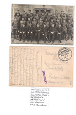 8M Schiffspost MSP 204 Unterseeboot Flottille Mittelmeer 1915 + Besatzung v.U 53