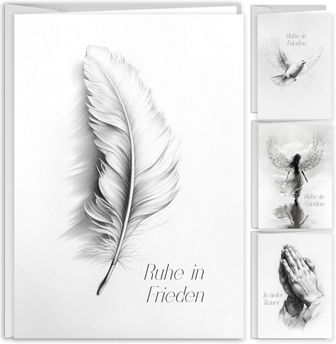 Beileidskarten set - set, 8x