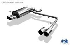  Duplex Sportauspuff BMW 7er E65 735i 745i 2001- 2x80mm rund scharf gerade