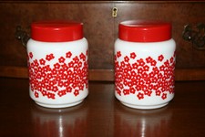 VINTAGE  2 Vorratsdosen weiss