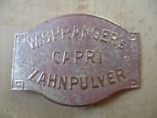(1324) Reklamemarke / Vignette W. Spranger´s Capri Zahnpulver