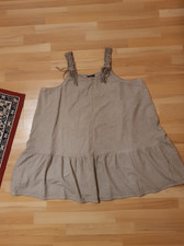 ❤️ Neu ❤️ Gina Benotti Damen Kleid  / m. Leinen Hippie Goa Stil A-Linie Grau