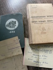 1942 Taschen Kalender Lokführer Reichsbahn RBD Berlin HVD Paris Buchfahrplan Wör