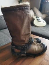 Damen Stiefel Pakros Gr 37 Braun Echt Leder