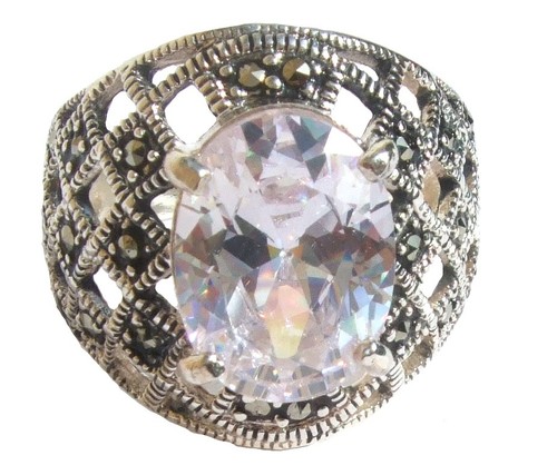Ring 925 silber zirkonia - silber,