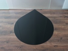 Tropfen 110cm Glas schwarz -