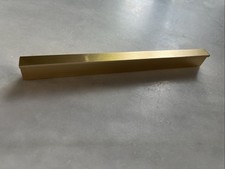 Möbelgriffe 160 mm lang Küche Gold gebürstet Schublade Griffleiste
