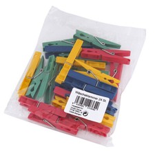 Wäscheklammern Kunststoff rot