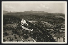 Ansichtskarte Rötteln bei Lorrach, Das Schlosss vom Flugzeug aus 