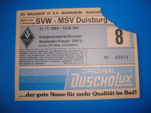 Ticket sv waldhof - ticket,